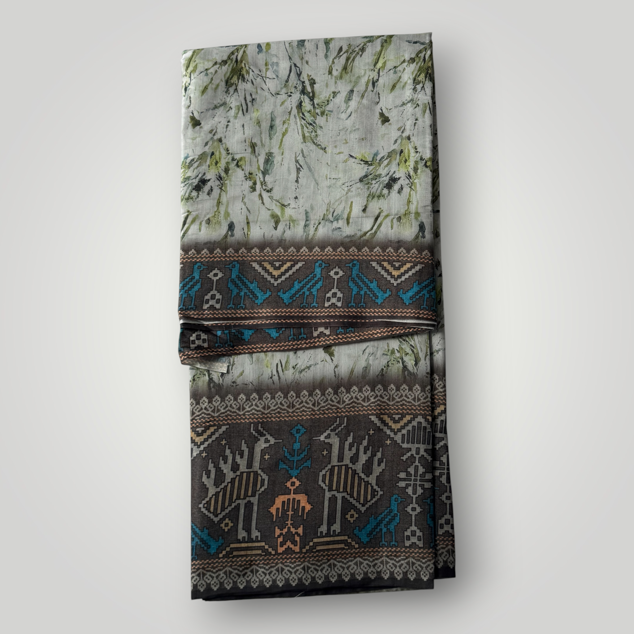 Guddu Sarees GF Silver VA-0091